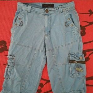 Light Blue Cargo Shorts